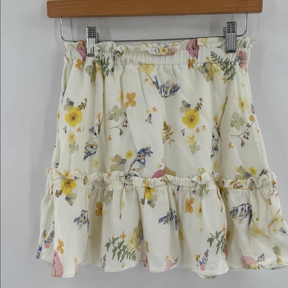 Aritzia Sunday Best Trixie‎ Floral Ruffle Mini Skirt XS - Picture 3 of 6